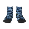thumbnail image 1 of Goofa Fresh Blueberries Pattern Non Slip Socks with Grips for Elderly, Crew Socks Yoga Hospital Socks Cushioned Sole Gripper Socks for Men Women, 1 of 5