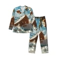 thumbnail image 1 of Goofa Fresh Coconut Splash for 2-piece Loungewear Set Men’s Sleepwear Set Soft PJs Cozy loungewear Comfy Sleep Set Winter Pajamas-XX-Large, 1 of 7
