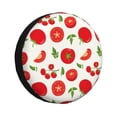 thumbnail image 1 of Goofa Fresh Red Tomato Pattern Universal Tire Cover for Jeep, SUV, Truck, and Trailer – Waterproof, UV-Resistant,Easy to Install, Fits 14"-17" Tires-16 inch, 1 of 6