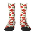 thumbnail image 1 of Goofa Fresh Red Tomato Printed Men's Crew Socks, Soft Durable Breathable Moisture-Wicking with Odor Control Cotton socks, 1 of 9
