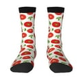 thumbnail image 1 of Goofa Fresh Red Tomato Printed Men's Crew Socks, Soft Durable Breathable Moisture-Wicking with Odor Control Cotton socks, 1 of 9