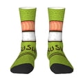 thumbnail image 1 of Goofa Fresh Sushi Printed Men's Crew Socks, Soft Durable Breathable Moisture-Wicking with Odor Control Cotton socks, 1 of 9