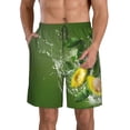 thumbnail image 1 of Goofa Friut Avocado Printed Mens Swim Trunks Summer Quick Dry Short Beach Swimwear Bathing Suits-3X-Large, 1 of 9