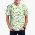 thumbnail image 1 of Goofa Frogs Jumping Print Mens Polo Shirts Quick Dry Short Sleeve Golf T Shirt Performance Moisture Wicking Casual Workout-XX-Large, 1 of 6