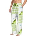 thumbnail image 1 of Goofa Frogs and Dragonflies Printed Soft Pajama Pants for Men, Wide Leg Comfy Casual Lounge Yoga Pants-Large, 1 of 9