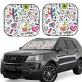 thumbnail image 1 of Goofa Fun Animal with Unicorn Pattern 2 Piece Car Windshield Sun Shade Foldable | Front Windshield Shade for Sun, Heat and UV Rays | Sunshade for Car Front Window-Small, 1 of 7