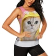thumbnail image 1 of Goofa A Funny Cat Printed Womens Workout Tops for Women Sleeveless Yoga Shirts Athletic Running Tank Tops Sleeveless Gym Clothes Workout Apparel-Medium, 1 of 9