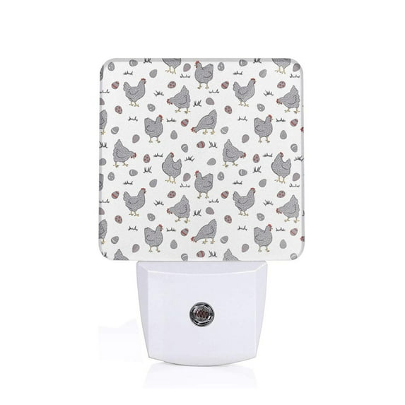 Goofa Funny Chicken Night Light, Plug-in, Dusk to Dawn Sensor, Warm White, Ambient Lighting, Ideal Kids Adults Nightlight-US