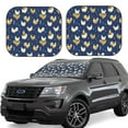 thumbnail image 1 of Goofa Funny Chicken Pattern 2 Piece Car Windshield Sun Shade Foldable | Front Windshield Shade for Sun, Heat and UV Rays | Sunshade for Car Front Window-Large, 1 of 7