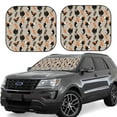 thumbnail image 1 of Goofa Funny Chicken Pattern 2 Piece Car Windshield Sun Shade Foldable | Front Windshield Shade for Sun, Heat and UV Rays | Sunshade for Car Front Window-Small, 1 of 7