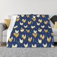 thumbnail image 1 of Goofa Funny Chicken Pattern Fleece Throw Blanket for Couch, Soft Checkered Flannel Blanket for Sofa, Warm Cozy Decorative Blanket Fall Decor Gift-40"x30", 1 of 6