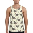 thumbnail image 1 of Goofa Funny Chicken Pattern Men's Workout Tank Top Slim-Fit Tank Quick Dry Fit Muscle Tank Top Beach Tank Top Bodybuilding Sleeveless T Shirt-XX-Large, 1 of 7