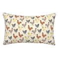 thumbnail image 1 of Goofa Funny Chicken Print Plush Throw Pillow Case, Soft Velvet with Hidden Zipper, Decorative Cushion Cover for Sofa, Bed, Car, and Home Décor-14"x20", 1 of 5