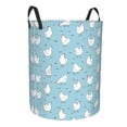 thumbnail image 1 of Goofa Funny Chicken Printed Circular Hamper,Laundry Basket with Handles,Storage Baskets Foldable,Large Capacity Laundry Hamper-Medium, 1 of 8