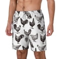 thumbnail image 1 of Goofa Funny Chicken Printed Men's Swim Trunks Board Shorts Quick Dry Mens Swimming Trunks with Compression Liner,Breathable Fit Hawaii Beach Shorts-Small, 1 of 9