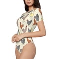 thumbnail image 1 of Goofa Funny Chicken Printed Women Rash Guard Short Sleeve,Tummy control Swimsuit Surfing Swimsuit Bathing Suit One Piece Swimsuit UPF 50-Medium, 1 of 9