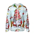 thumbnail image 1 of Goofa Funny Christmas Gnome Printed Women's UPF 50+ Sun Protection Hoodie Jacket Lightweight Long Sleeve Sun Shirt for Women with Pocket Hiking Outdoor-Large, 1 of 9