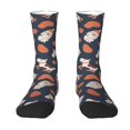 Goofa Funny Dogs Printed Men's Crew Socks, Soft Durable Breathable
