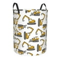 thumbnail image 1 of Goofa Funny Excavator Printed Circular Hamper,Laundry Basket with Handles,Storage Baskets Foldable,Large Capacity Laundry Hamper-Medium, 1 of 8