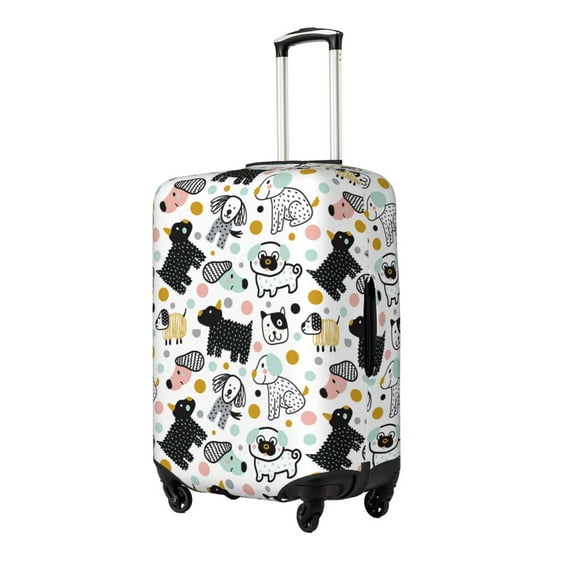 Goofa Funny Puppy Pattern Luggage Covers For Suitcase,Suitcase Cover Protector Fit 18-32 Inch Luggage-Medium