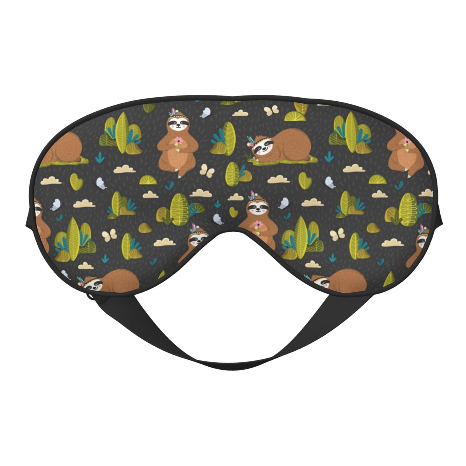 Goofa Funny Sloths In The Forest Printed Sleep Eye Mask for Men Women ...