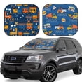 thumbnail image 1 of Goofa Funny Steam Train Pattern 2 Piece Car Windshield Sun Shade Foldable | Front Windshield Shade for Sun, Heat and UV Rays | Sunshade for Car Front Window-Large, 1 of 7