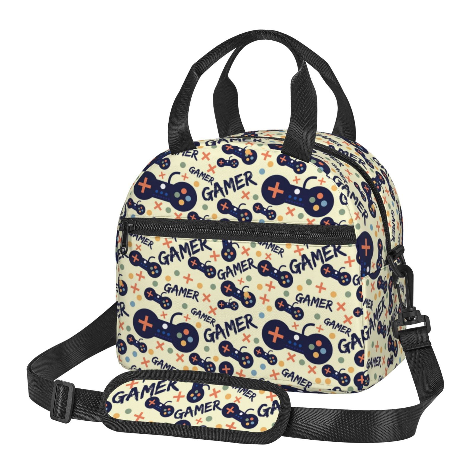 Goofa Game Controller Pattern Lunch Bag ,Insulated Lunch Box, Small ...