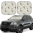 thumbnail image 1 of Goofa German Shepherd Dog Pattern 2 Piece Car Windshield Sun Shade Foldable | Front Windshield Shade for Sun, Heat and UV Rays | Sunshade for Car Front Window-Small, 1 of 7