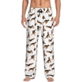 thumbnail image 1 of Goofa German Shepherd Dog Pattern Printed Soft Pajama Pants for Men, Wide Leg Comfy Casual Lounge Yoga Pants-Large, 1 of 9