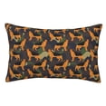 thumbnail image 1 of Goofa German Shepherd Dog Print Plush Throw Pillow Case, Soft Velvet with Hidden Zipper, Decorative Cushion Cover for Sofa, Bed, Car, and Home Décor-16"x24", 1 of 6