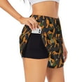 thumbnail image 1 of Goofa German Shepherd Dog Printed Women 2 in 1 Running Shorts,Quick Dry Athletic Workout Shorts,High Waisted Athletic Shorts with Liner Pockets-Medium, 1 of 9