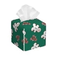 thumbnail image 1 of Goofa Gingerbread Snowman Cookies Tissue Box Cover PVC Leather Tissue Holder Square Facial Tissue Case Facial Paper Organizer Dispenser for Bathroom, Vanity Countertop, 1 of 8