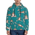 thumbnail image 1 of Goofa Giraffes Doing Various Yoga for Men's Hooded Sweatshirt - Lightweight Pullover Hoodie with Kangaroo Pocket, Perfect for Everyday Wear-4X-Large, 1 of 7