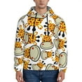 thumbnail image 1 of Goofa Giraffes Head for Men's Hooded Sweatshirt - Lightweight Pullover Hoodie with Kangaroo Pocket, Perfect for Everyday Wear-Medium, 1 of 7