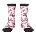 thumbnail image 1 of Goofa Girl Butterfly Pattern Children's Crew Socks, Kids' Daily Wear and Sports Socks, Breathable Socks, Sports Socks, Moisture-Wicking Socks for Children, 1 of 6