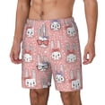 thumbnail image 1 of Goofa Girl Rabbit Printed Men's Swim Trunks Board Shorts Quick Dry Mens Swimming Trunks with Compression Liner,Breathable Fit Hawaii Beach Shorts-XX-Large, 1 of 9