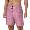 thumbnail image 1 of Goofa Glitter Pink Printed Men's Swim Trunks Board Shorts Quick Dry Mens Swimming Trunks with Compression Liner,Breathable Fit Hawaii Beach Shorts-3X-Large, 1 of 9