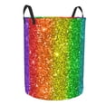 thumbnail image 1 of Goofa Glitter Rainbow Printed Circular Hamper,Laundry Basket with Handles,Storage Baskets Foldable,Large Capacity Laundry Hamper-, 1 of 8