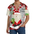 thumbnail image 1 of Goofa Gnome And Buffalo Plaid Printed Men's Casual Short-sleeved Shirt,Lightweight Breathable Button-down,Summer Casual men's top,Versatile Fashion shirt-4X-Large, 1 of 7