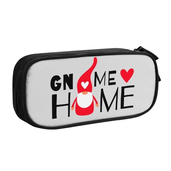 Goofa Gnome Home With A Cute Gnome Pattern Big Capacity Pencil Pen Case Office College Large Storage High Capacity Bag Pouch Holder Box Organizer