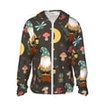 thumbnail image 1 of Goofa Gnome Insect Frog Printed Women's UPF 50+ Sun Protection Hoodie Jacket Lightweight Long Sleeve Sun Shirt for Women with Pocket Hiking Outdoor-X-Large, 1 of 9