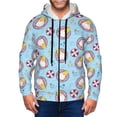 thumbnail image 1 of Goofa Gnome On A Watermelon Mattress In The Pool Pattern Mens Full-zip Hoodie, Zip-up Pullover Hooded Sweatshirt, Kangaroo Pocket Hoodie Ideal for Daily Wear, Travel, and Home-Medium, 1 of 5