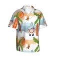 thumbnail image 1 of Goofa Gnome and Surfing Hawaiian Shirt for Men, Unisex Summer Beach Casual Short Sleeve Button Down Shirts,Aloha Tropical Floral print shirt-Small, 1 of 9