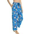 thumbnail image 1 of Goofa Gnomes in USA Printed Soft Pajama Pants for Women, Wide Leg Comfy Casual Lounge Yoga Pants-Medium, 1 of 9