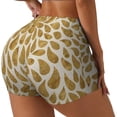 thumbnail image 1 of Goofa Gold Drops Printed Workout Shorts Women Seamless Scrunch Butt Lifting High Waisted Gym Booty Shorts Elastic Workout Shorts-Large, 1 of 8