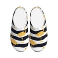 thumbnail image 1 of Goofa Gold Flamingo Print Womens Mens Cotton Lightweight House Slippers , Washable Home Slippers,Indoor Comfy Bedroom Cozy Slippers-46/47, 1 of 7