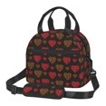 thumbnail image 1 of Goofa Gold Glitter Heart Pattern Lunch Bag ,Insulated Lunch Box, Small Leakproof Cooler Food Lunch Containers Reusable High Capacity Lunch Tote Bags, 1 of 8