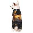 thumbnail image 1 of Goofa Golden Koi And Treasure Pattern Small Dog Sweater Hoodies Pet Grey Hooded Soft Fleece Sweatshirts with Pocket Fall Winter Puppy Cat Sweaters Warm Clothes-X-Small, 1 of 8