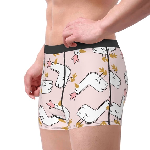 Goofa Goose Queen Printed Men's Boxer Briefs Underwear, Moisture-Wicking Underwear, Trunk,Soft and Breathable Cotton Underwear-