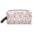 thumbnail image 1 of Goofa Goose Queen Printed Toiletry Bag with Handle,Large Capacity Travel Makeup Cosmetic Bag for Women, Carry on Airport Airline Compliant Bag, 1 of 9